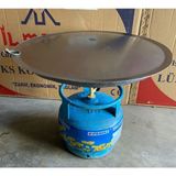 Atc Tüplü Sac 45 cm Tüp Üstü Katmer Kavurma Sacı Çift Fonksiyon - Siyah
