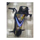 atcproductive Elektrikli Drift Scooter 36V LED Işıklı Graffiti Desenli 3 Tekerlekli Çocuk Drift Bisikleti Siyah 344412344