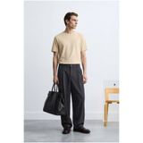 ATE STUDIOS Iconic Tek Pileli Relaxed Fit Erkek Kumaş Pantolon