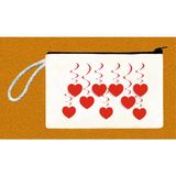 Atekder Kalpler Baskılı Pamuklu Ham Bez Cüzdan (18X12 Cm) - 02-Gri