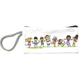 Atekder Pamuklu Ham Bez Kalemlik 10X20 cm Çocuklar Baskılı - Bej