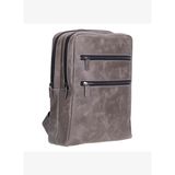 ATELIER Ash Gray Hakiki Deri Laptop Sırt Çantası – 16” Uyumlu