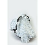 Atelier Babbi %100 Pamuk Puset Örtüsü - Touile De Jouy / Mavi