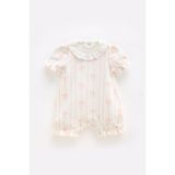Atelier Babbi %100 Pamuk Romper - Kurdele / Pembe