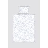 Atelier Babbi %100 PAMUK SATEN BEBEK ÇARŞAF SETİ - TOILE DE JOUY / MAVİ (120 Tel / cm²)