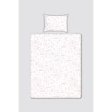Atelier Babbi %100 PAMUK SATEN BEBEK ÇARŞAF SETİ - TOILE DE JOUY / PEMBE (120 Tel / cm²)