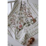 Atelier Babbi Çift Taraflı Bebek Battaniyesi - İlkbahar 80 x 80 cm Pamuk Malzeme ile Cilt Dostu - Yeşil - 0 - 2 Yaş