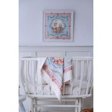 Atelier Babbi Çift Taraflı Bebek Battaniyesi - Peri Masalı Pamuk Malzeme ile 80 x 80 cm Kız Çocuklar İçin - Pembe - 0 - 2 Yaş