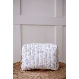 Atelier Babbi Mavi Bebek Bakım Çantası 23x15x10 cm Pamuk Malzemeden Üretilmiş Çok Amaçlı Çanta
