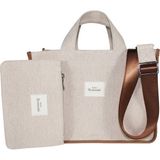 Atelier Bomonti Hishi Rj Tote Bag Bej Mumlu Kanvas Omuz Çantası & El Çantası - 130-Bej