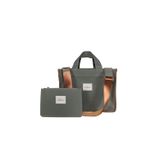 Atelier Bomonti Hishi Rj Tote Bag Mint Kanvas Çanta Taba Renk Omuz Askı