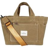 Atelier Bomonti Hishi Tote Bag Camel Mumlu Kanvas Omuz Çantası & El Çantası - Hardal