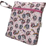 Atelier Bomonti Mami Kids Wet&Dry Su Geçirmez Islak Kuru Kirli Temiz Plaj Havuz Kreş Fonksiyonel Desenli Pembe Çanta