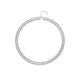 Atelier Duygu 3MM | Choker Baguette Cut Su Yolu Kolye