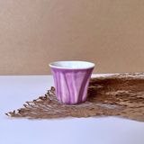 Atelier Enki Flora Limoges Porselen Espresso/türk Kahvesi Fincanı - Mor