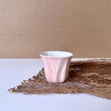 Atelier Enki Flora Limoges Porselen Espresso/türk Kahvesi Fincanı - Pembe