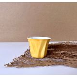 Atelier Enki Flora Limoges Porselen Espresso/türk Kahvesi Fincanı - Sarı