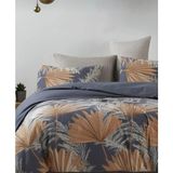 Atelier Home Lastikli Çarşaflı Çift Kişilik Nevresim Takımı - Bej - Gri - Kahverengi - 200 x 220 cm