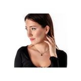 Atelier LEO Handmade Jewellery Harmoni Tektaş Kirmizi Kadin 2'li Taki Seti Küpe Kolye Takim Bakir El Yapimi Kararma Yapmaz
