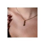 Atelier LEO Handmade Jewellery TRİA HARMONİSİ ANTRASİT BAKIR EL YAPIMI KRİSTAL TAŞLI KARARMA YAPMAZ KADIN KOLYE KUTULU