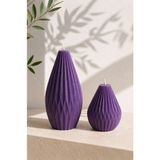 Atelier Lumira Pure Damla - 2'li Dekoratif Mum - Mor