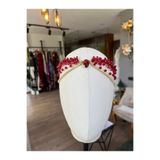 Atelier Luna Alınlık Bordo Gold Detaylı