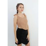 Atelier Mois Atelier Siyah Geometrik Kaşe Etek - XS