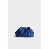 Atelier Nord Lacivert Kadın Saten Clutch Abiye Çanta