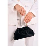 Atelier Nord Siyah Kadın Saten Clutch Abiye Çanta