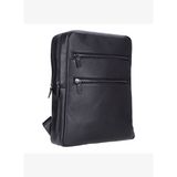 ATELIER Onyx Black Hakiki Deri Laptop Sırt Çantası – 16” Uyumlu