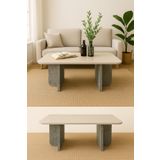 ATELIER Oval tasarımdekoratif orta sehpa modern ve şık salon sehpası dayanıklı Yapı zarif görünüm