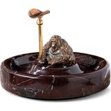 Atelier Terra Madre Satyrus Bronz Detaylı Bordo Döküm Puro Küllüğü - Bordo - Bronz - Standart