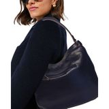 Atelier Terra Marea Espırıon Lacivert | Hakiki Deri Kadın Tote ve Ince Askılı Omuz Çantası - 35cm(G)-35cm(Y)-10cm(E)