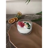 Atelier Time Flies Elysia Küçük Kase Çiçek Süslemeli Mum - 1 Adet