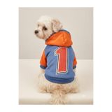 atelyu kedi köpek kıyafeti ındıgo mavi mont sweatshirt