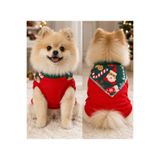 atelyu kedi köpek kıyafeti yılbaşı fularlı tshirt
