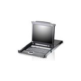 Aten CL5708NT 19 İnç LCD Ekran Türkçe Klavye 8 Port PS2 USB KVM Switch