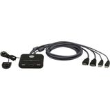 Aten CS22HF 2 Port USB Fhd HDMI Cable KVM Switch