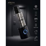 Atera Smart Akıllı Kapı Kilidi – Parmak Izi, Şifre, Kart, Bluetooth ve Tuya Uygulama Kontrollü - Siyah