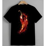 Ates Biber Siyah Ilustrasyon Baskılı Unisex Erkek Kadın Oversize Tişört Siyah - XL - Beyaz
