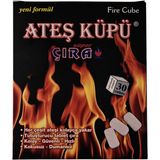 Ateş Küpü Şömine Tutuşturucu Çıra Mangal Soba Tutuşturucu 2 Paket 60 Adet - Beyaz