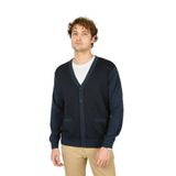 Ateş Triko V Yaka Yün Hırka, 2XL, 806092024490, Indigo, Erkek