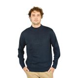 Ateş Triko Yarım Balıkçı Yaka Yün Kazak, L, 8060920211024, Indigo, Erkek