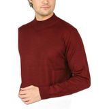 Ateş Triko Yarım Balıkçı Yaka Yün Kazak, XL, 806092020004, D.BORDO, Erkek