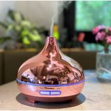 AteşTech Aroma Difüzör Hava Nemlendirici Parlak Rosegold Kaplama 550ML Uzaktan Kumandalı Şık Tasarım - Bakır Rengi