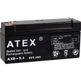 Atex 4887 AX6-3.4 6 V 3.4 Amper Yatık Akü
