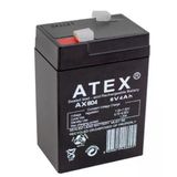 Atex 6 Volt - 4 Amper Işıldak Aküsü (70 X 48 X 101 Mm) Üretim 2025