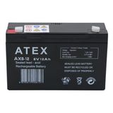 Atex AX6-12 6 V 12 Ah Amper Bakımsız Kuru Akü