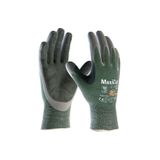 ATG MaxiCut Oil 34-450LP Deri Takviyeli İş Eldiveni Gri Yeşil C Dirençli No 10