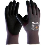 Atg Maxidry® 56-424 Süper Ince Yağ ve Sıvı Geçirmez Iş Eldiveni - Avuç İçi Kaplı - Bordo - 9